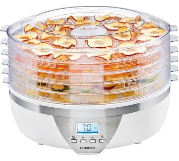 SilverCrest Food Dehydrator 350W with Digital Display, 5 Trays