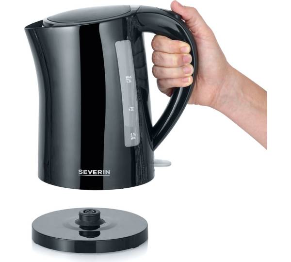 Severin Electric Kettle 1.5L 2200W, Black