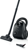 Bosch Serie 2 Bagged Vacuum Cleaner, Compact and Lightweight - Black