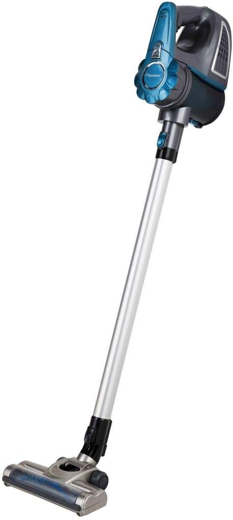 Bestron AVC850A Cordless Hand-held and Stick Vacuum Cleaner, Blue/Grey