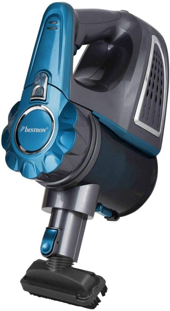 Bestron AVC850A Cordless Hand-held and Stick Vacuum Cleaner, Blue/Grey