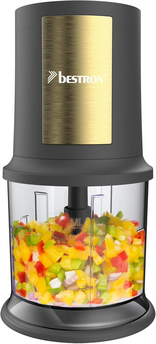 Bestron AKC200GP Golden Platin Electric Food Chopper 500ml 400W