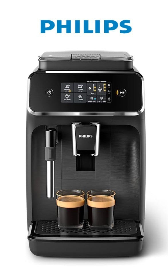 Philips 2200 Series EP2220 Fully Automatic Espresso Coffee Machine with LatteGo – 15 Bar, Ceramic Grinder