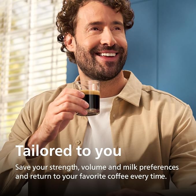Philips 2200 Series EP2220 Fully Automatic Espresso Coffee Machine with LatteGo – 15 Bar, Ceramic Grinder
