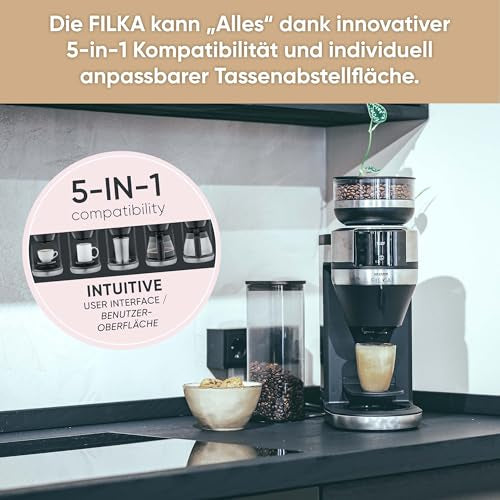 Severin Filka Ka 4854 Fully Automatic Coffee Machine - 5-In-1 With Grinder