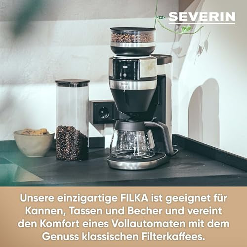 Severin Filka Ka 4854 Fully Automatic Coffee Machine - 5-In-1 With Grinder