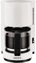 Krups F1830110 Aroma Coffee Maker, White/Black, 24.6 x 19.4 x 27.7 cm