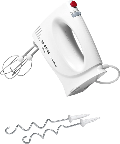 Bosch CleverMixx MFQ3010 Hand Mixer 300W, White