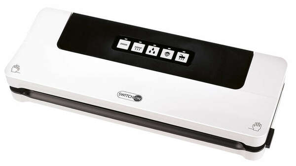 Switch On Vacuum Sealer 125W with Wet & Soft Function, White