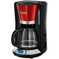Russell Hobbs Colours Plus+ Flame Red 24031-56 Digital Glass Coffee Maker, 1.25L