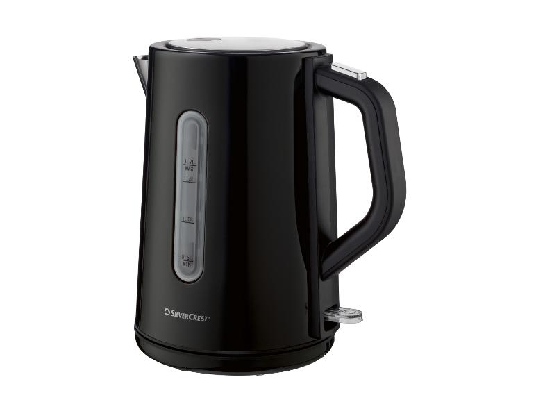 SilverCrest Electric Kettle 1.7L 3000W, Black Stainless Steel