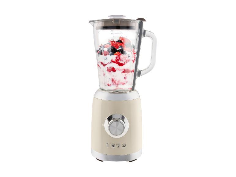 SilverCrest Retro 1973 SSMC 600 C1 Glass Jug Blender 600W 1.75L - Cream