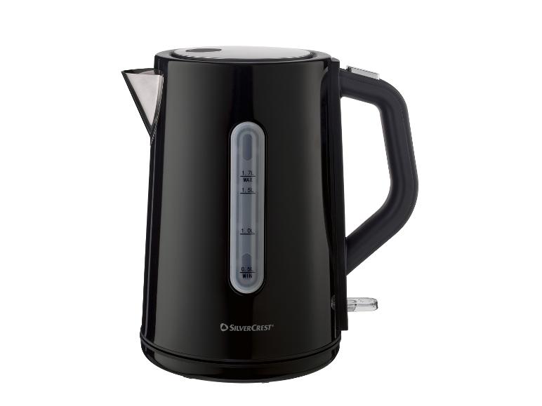 SilverCrest Electric Kettle 1.7L 3000W, Black Stainless Steel
