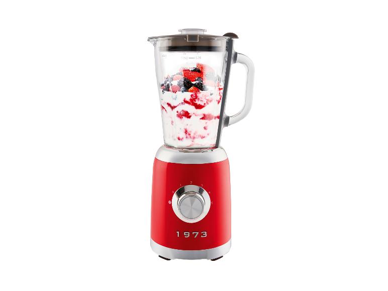 SilverCrest Retro 1973 SSMC 600 C1 Glass Jug Blender 600W 1.75L - Red