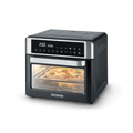 Severin TO 2077 Toaster Oven with Air Fryer 25L, 12-in-1 Bake & Fry, Black/Silver
