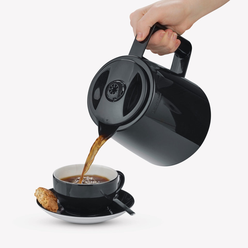 Severin Filter Coffee Maker with 2 Thermal Jugs, 1000W - Black