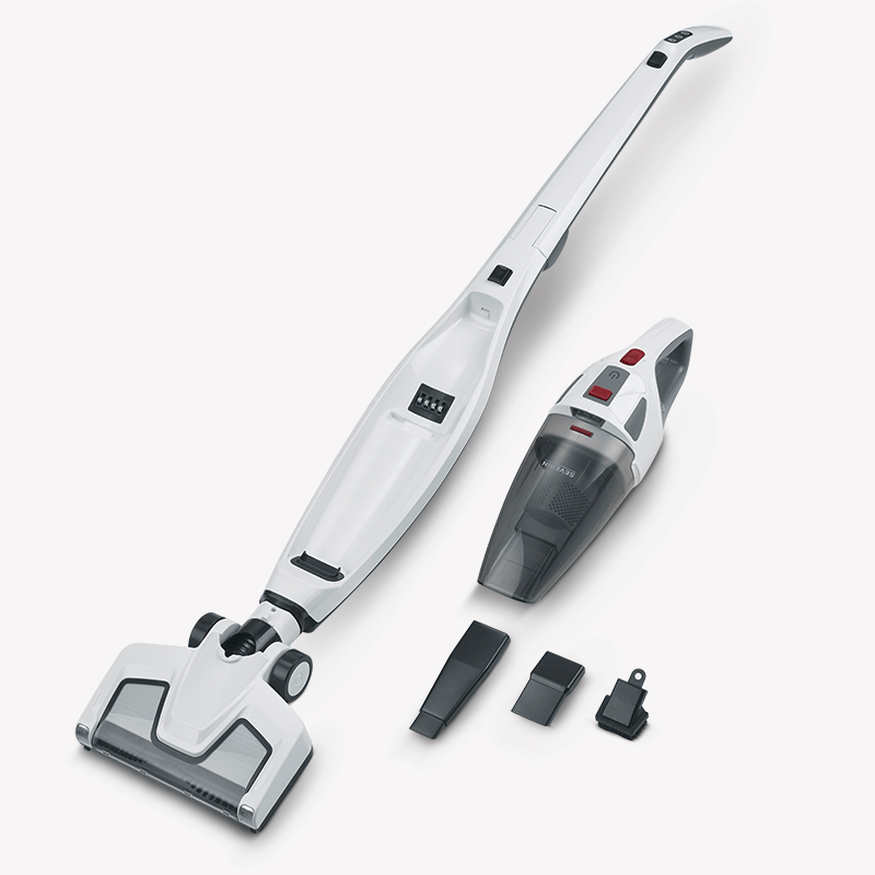 Severin HV 7173 Cordless 2-in-1 Hand and Stick Vacuum Cleaner, White