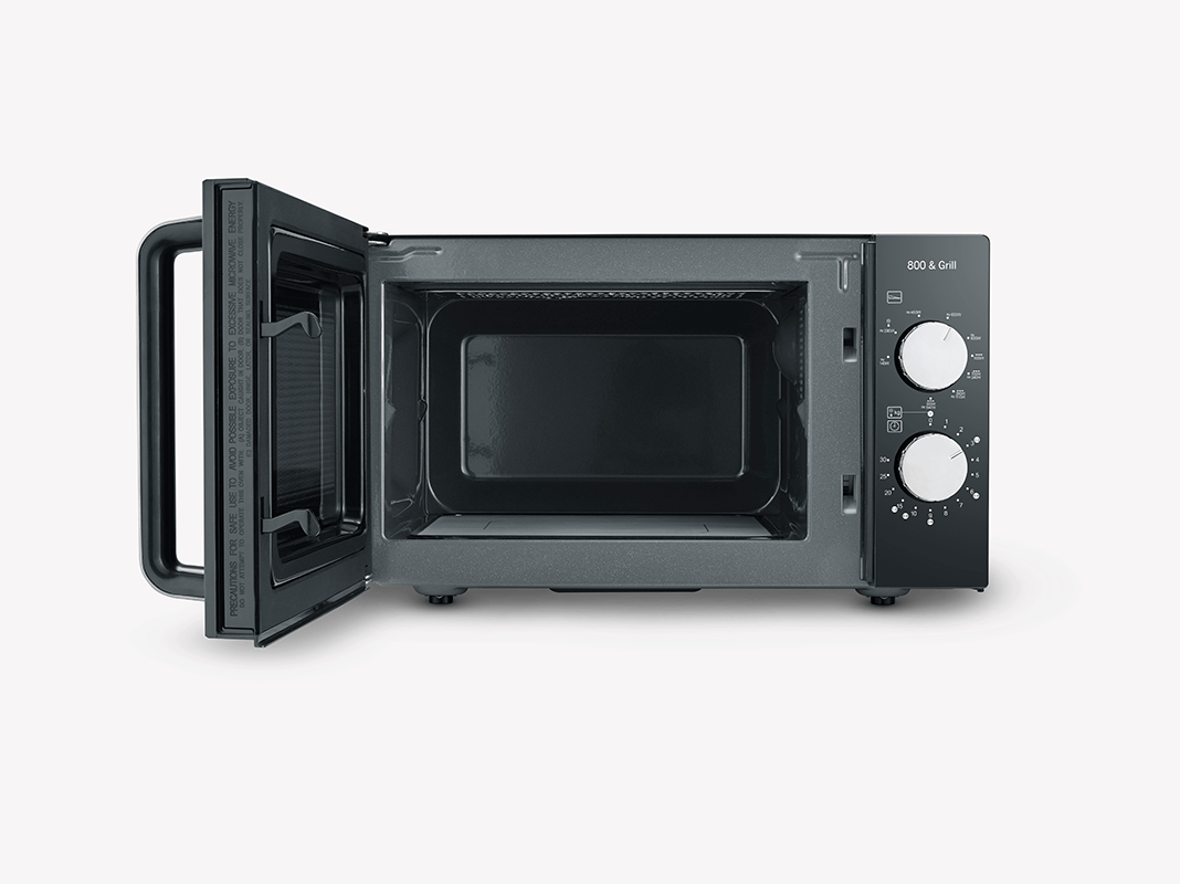 Severin MW 7762 Microwave with Grill and Glass Base 20L, Black