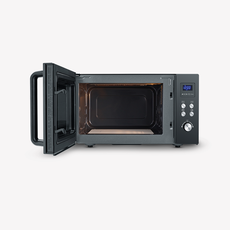 Severin MW 7763 2-in-1 Microwave with Grill and Glass Base 25L, Black