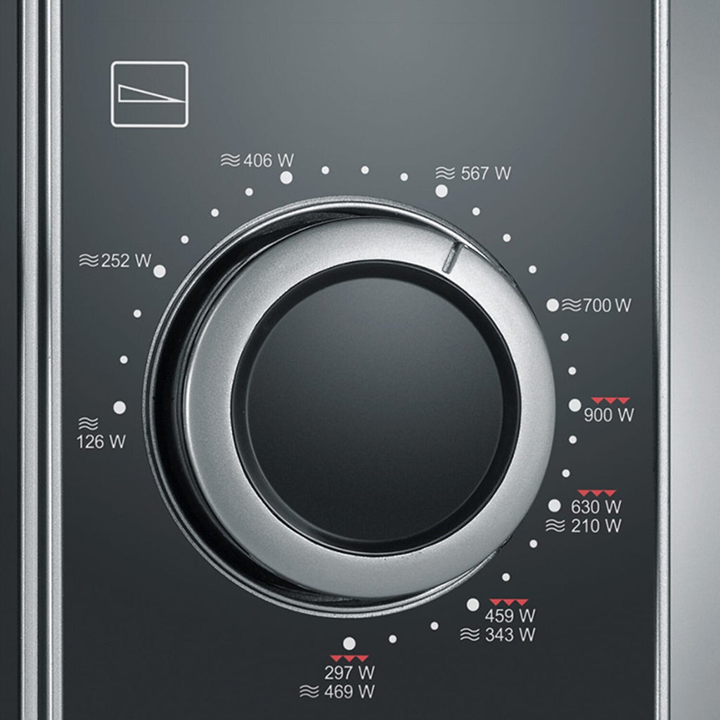 Severin MW 7771 2-in-1 Microwave with Grill 20L, Black/Silver