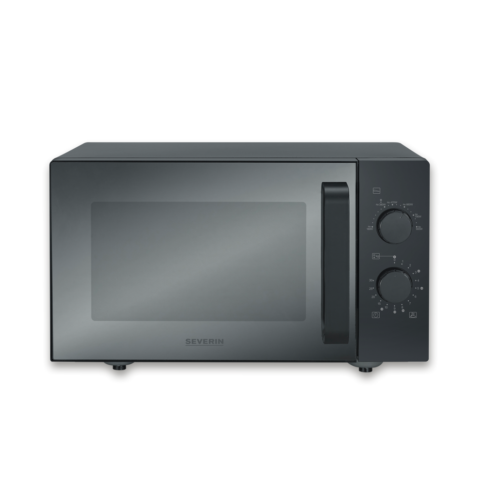 Severin MW 7782 Solo Microwave with Glass Base 25L, Black