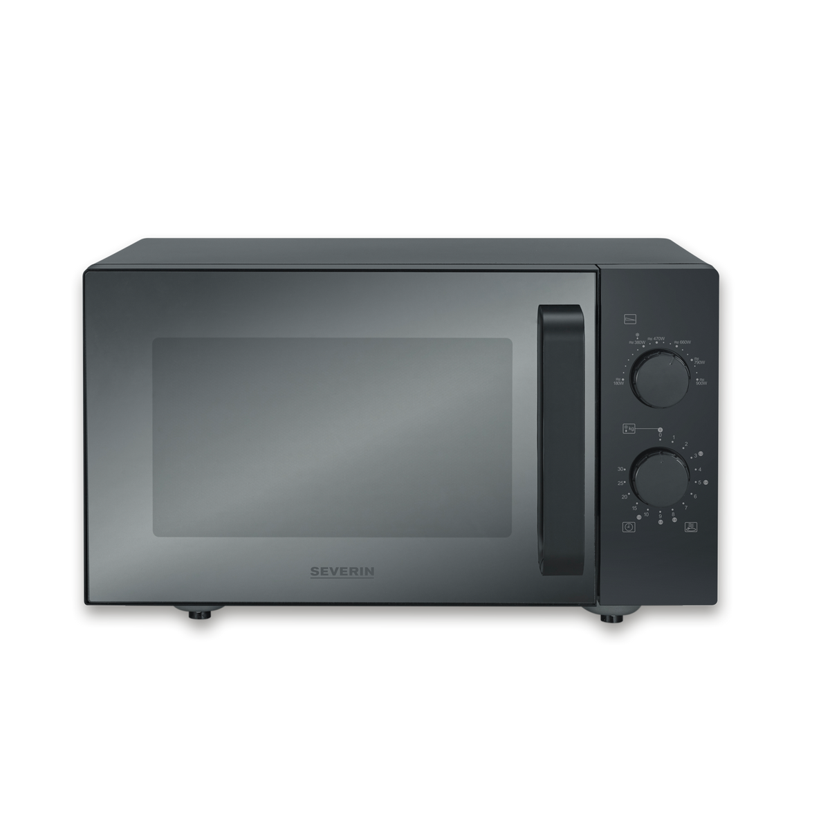 Severin MW 7782 Solo Microwave with Glass Base 25L, Black