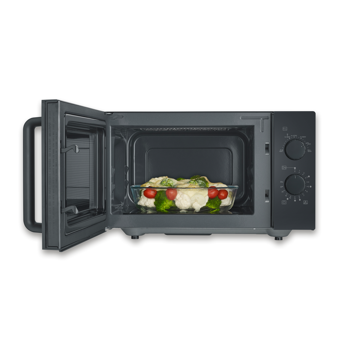 Severin MW 7782 Solo Microwave with Glass Base 25L, Black