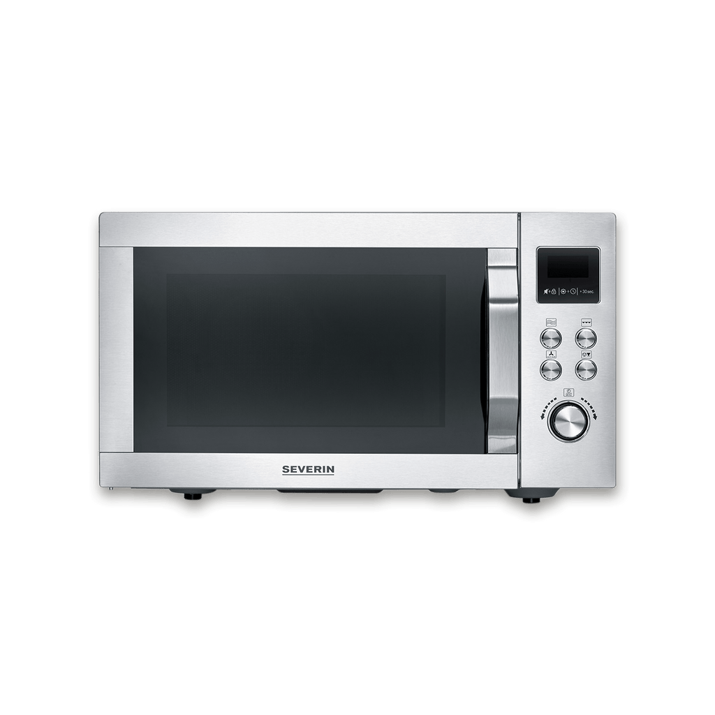 Severin MW 7918 CrispyWave 4-in-1 Microwave with Air Fryer 25L, Stainless Steel