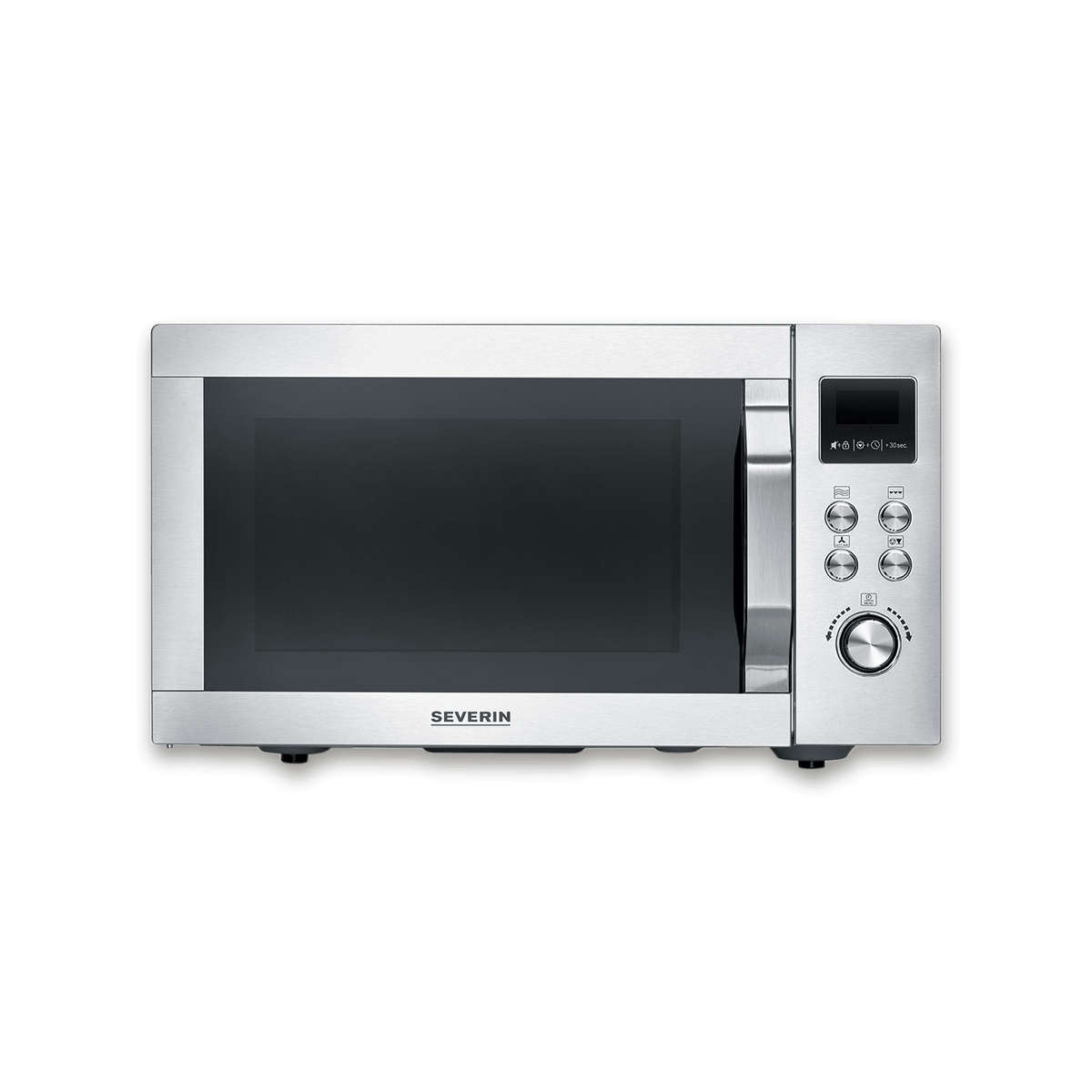 Severin MW 7918 CrispyWave 4-in-1 Microwave with Air Fryer 25L, Stainless Steel