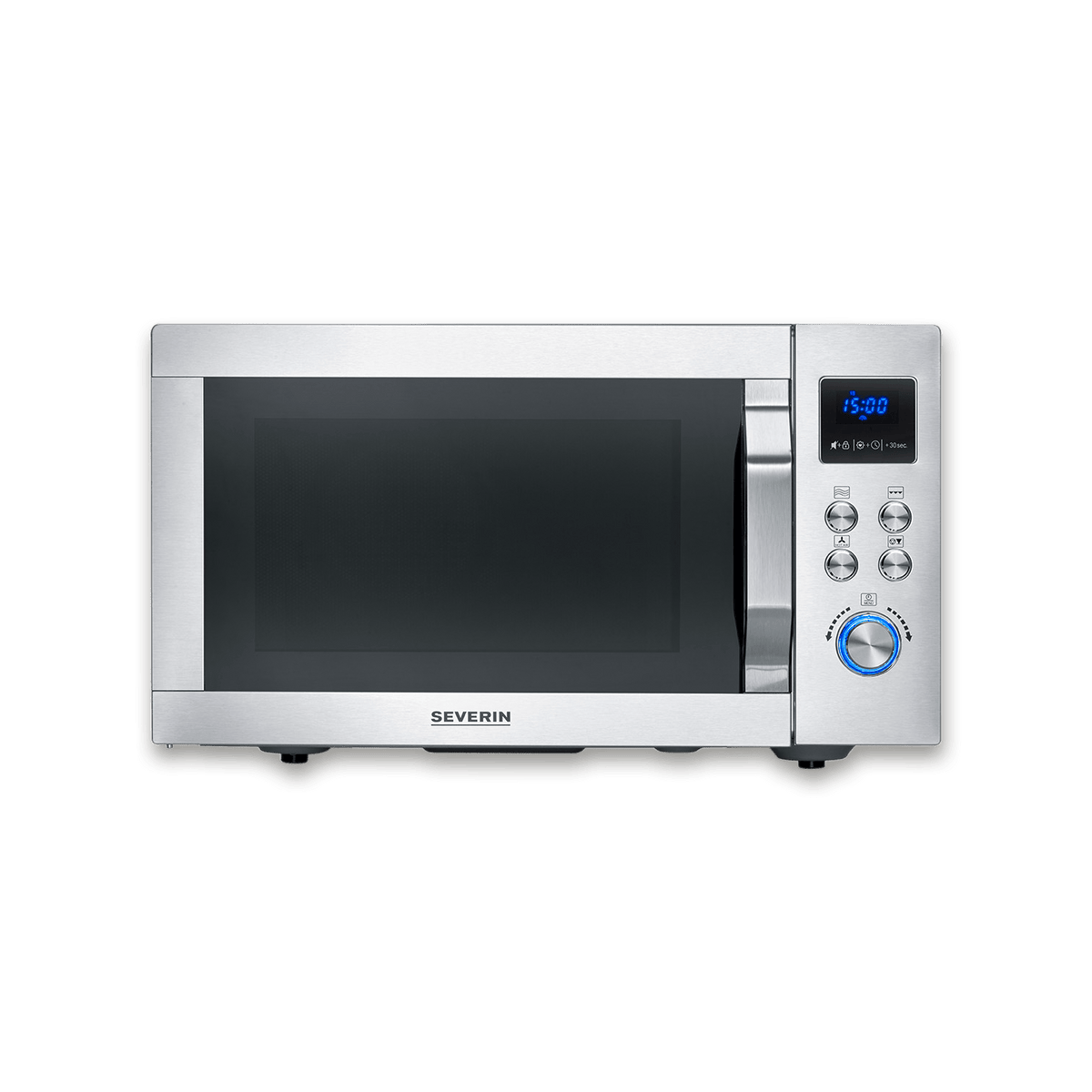 Severin MW 7918 CrispyWave 4-in-1 Microwave with Air Fryer 25L, Stainless Steel