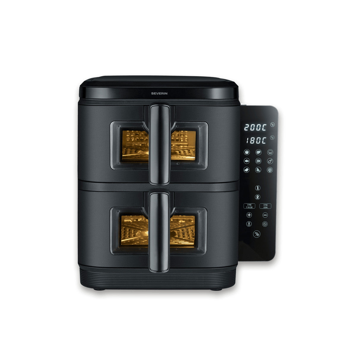 Severin S-Fry Duo Stack FR 2468 Dual Hot Air Fryer 2 x 5.5L