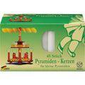 KCB Pyramid Candles for Small Pyramids, 45 Pieces, White
