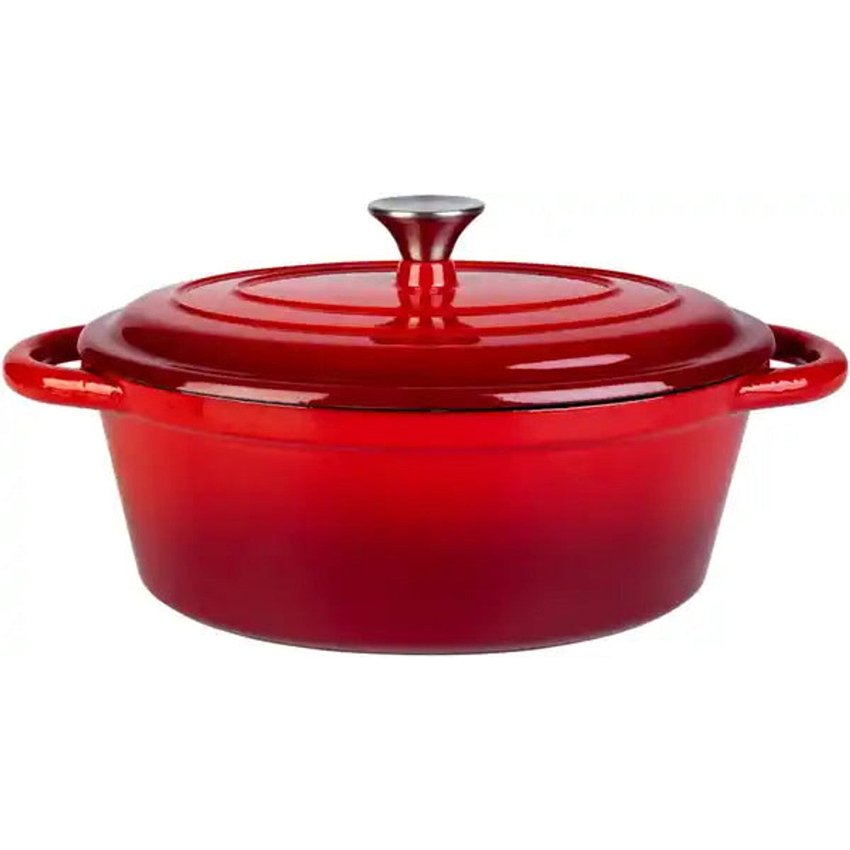 Spice & Soul Premium Cast Iron Casserole 4.4 L, Red