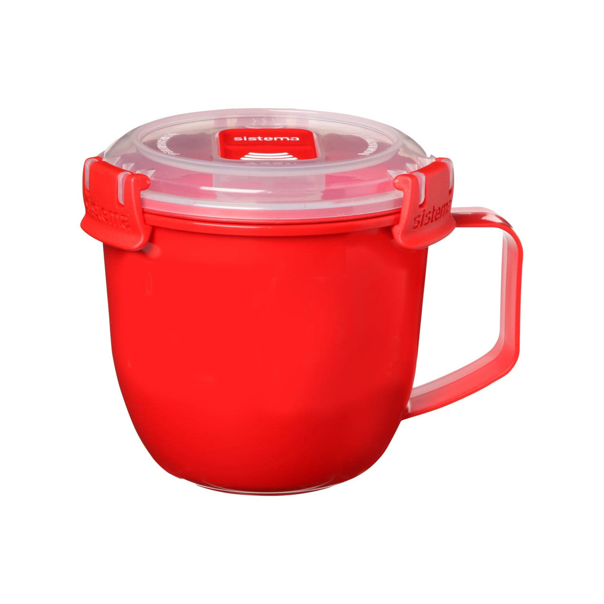 Sistema Microwave Small Soup Mug 565 ml, Red