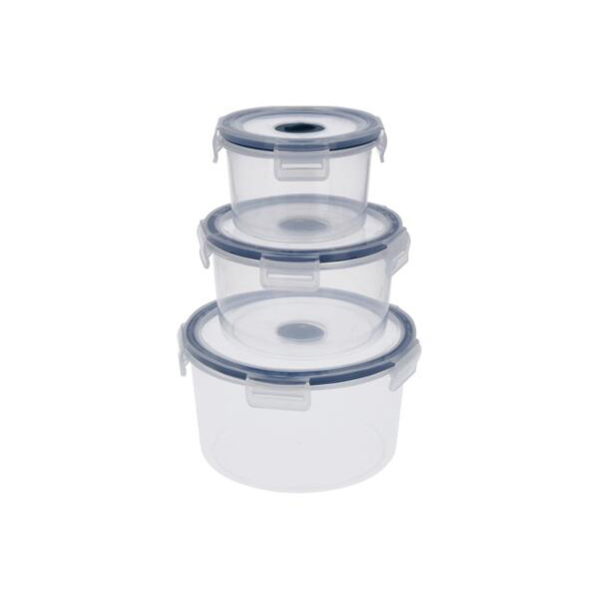 SilverCrest Microwaveable Round Container Set, 3 Pieces