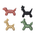 Livarno Home Ceramic Balloon Animal Sculpture, Green, 17.5 x 7.6 x 16.8 cm