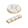 SilverCrest Premium Dip Bowl Set with Bamboo Tray, 4 Pieces