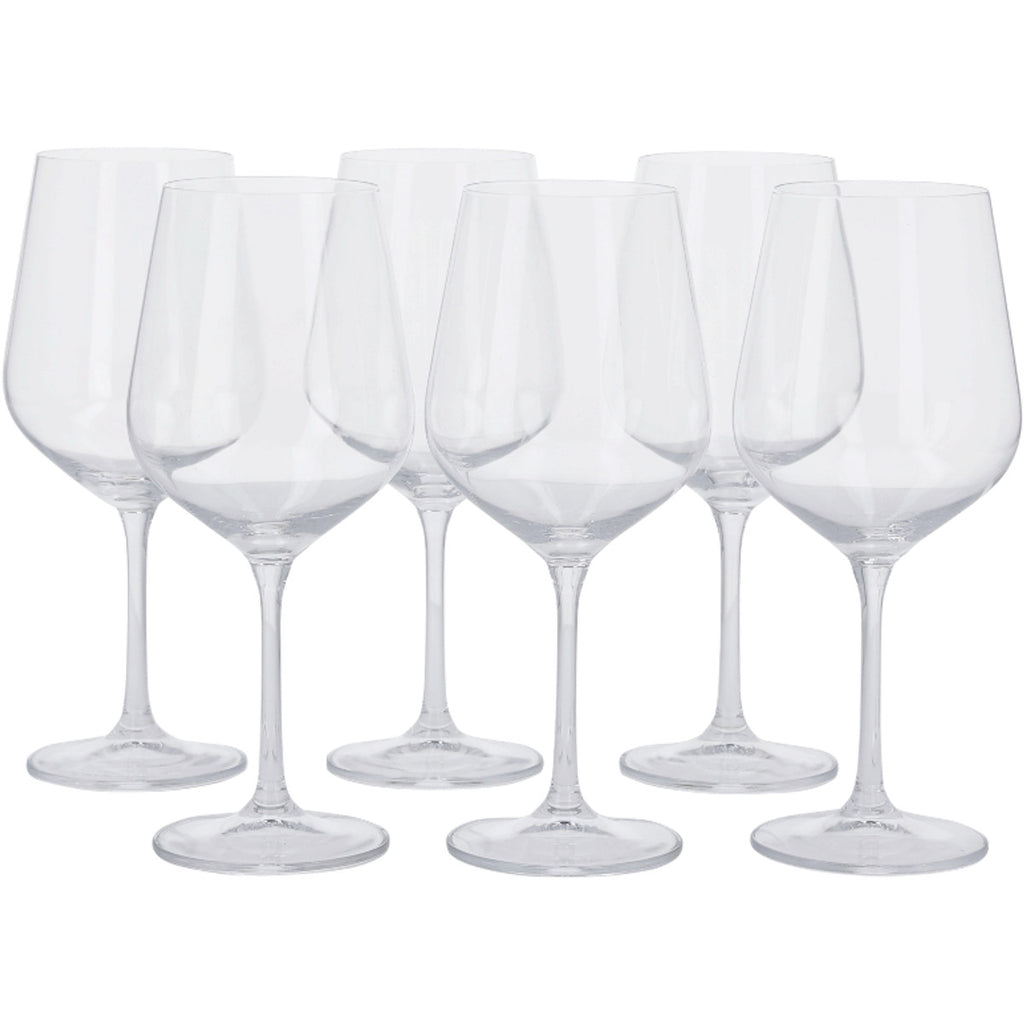 SilverCrest Crystal Red Wine Glasses 630 ml, Set of 6