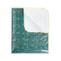 Livarno Home Festive Wipe-Clean Tablecloth 110 x 140 cm, Green with Gold Stars