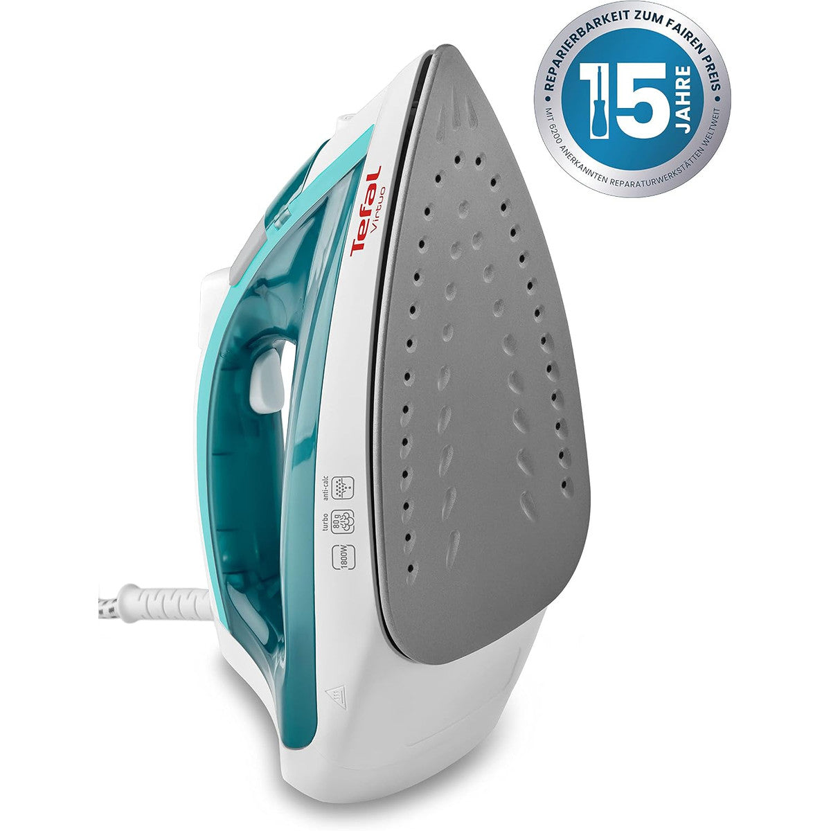 Tefal Virtuo Steam Iron 1800W, Green/White
