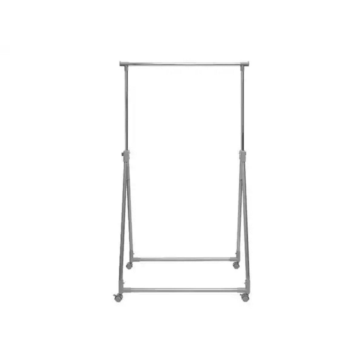 Livarno Home Folding Garment Rack with 4 Castors, Height Adjustable