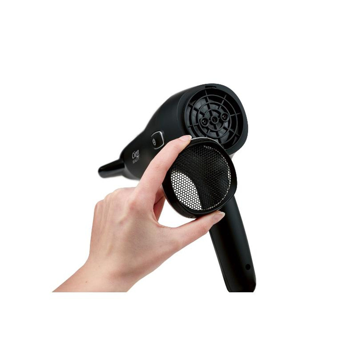 Cien Beauty Ionic Hair Dryer 2000W with Retractable Cord, Black
