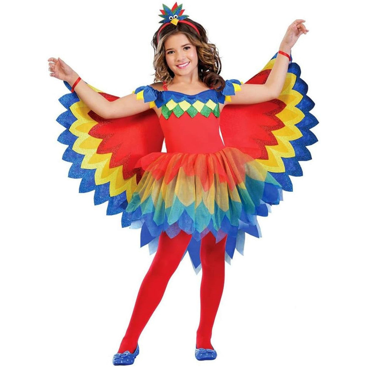 Amscan Pretty Parrot Fairy Girls Costume (5-6 Years)