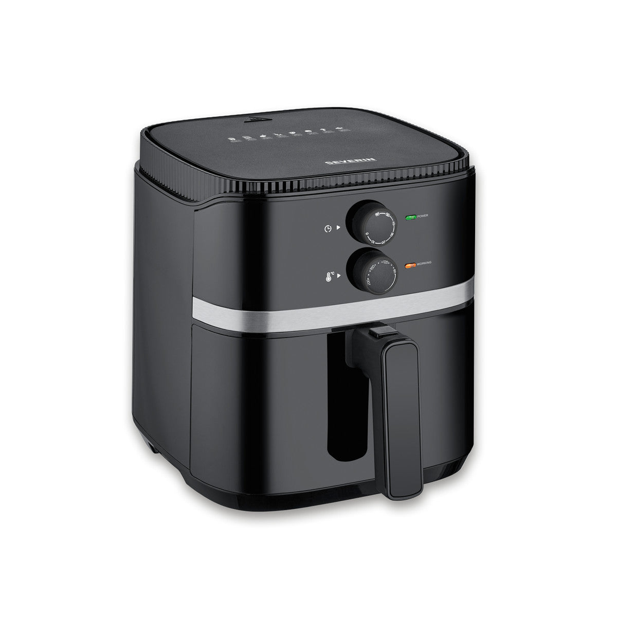 Severin FR 2452 Hot Air Fryer 5L 1500W, Black/Silver
