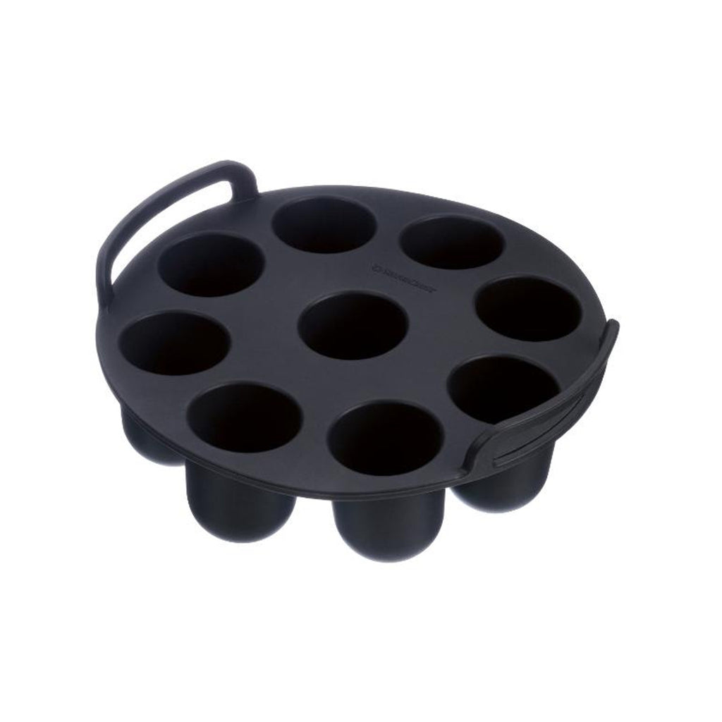 SilverCrest Silicone Round Muffin Mold, 9 Cavities, Black