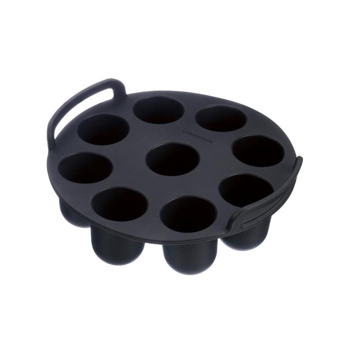 SilverCrest Silicone Round Muffin Mold, 9 Cavities, Black