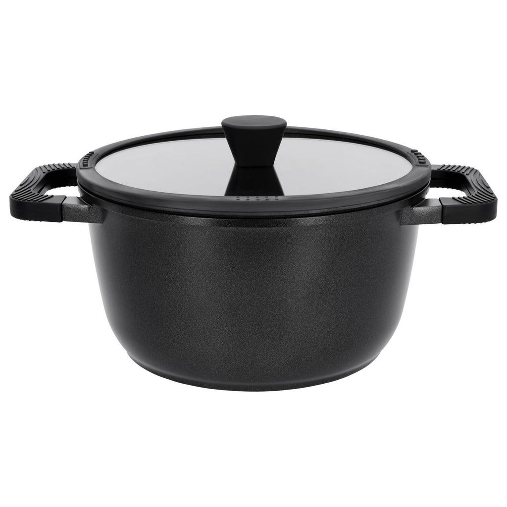 SilverCrest Cast Aluminium Casserole Dish 20 cm, 2.7 L with Glass Lid