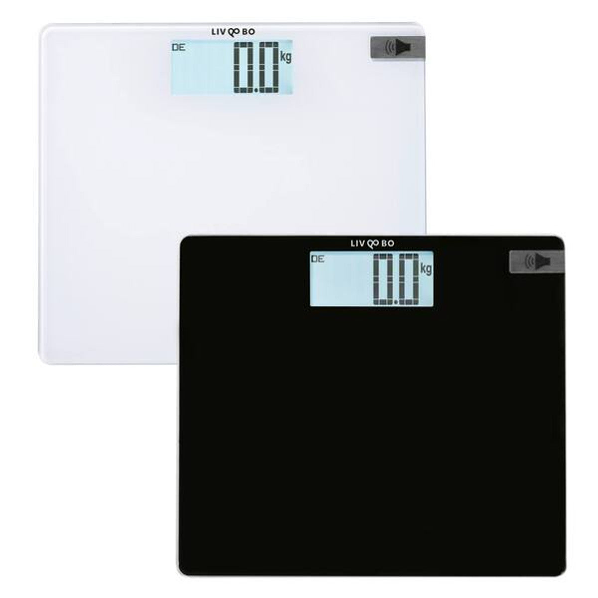 Liv&Bo SPWS 1 Talking Bathroom Scale, Safety Glass, 180 kg