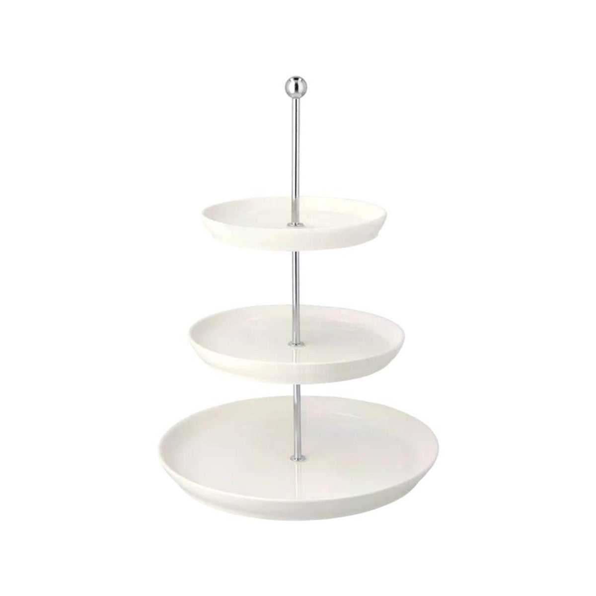 SilverCrest Premium Porcelain Cake Stand, 3-Tier