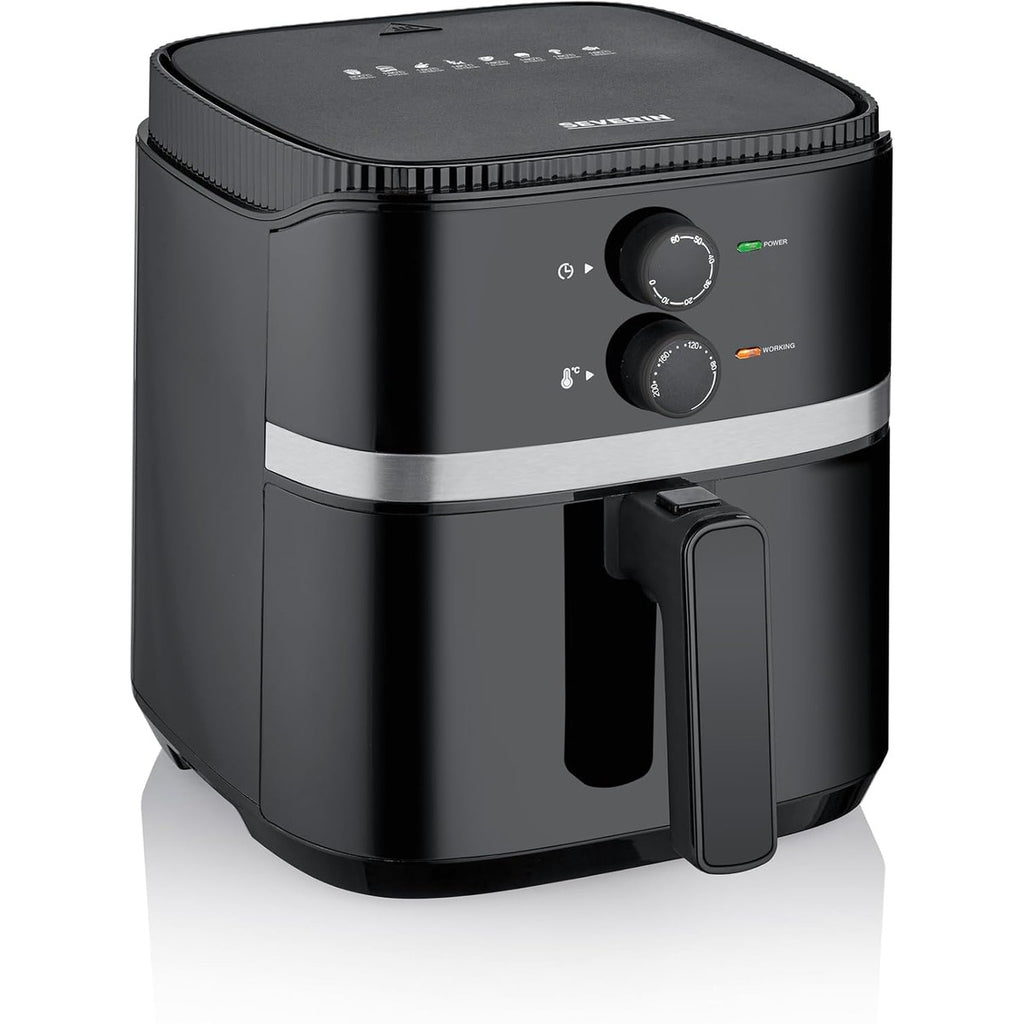 Severin FR 2452 Hot Air Fryer 5L 1500W, Black/Silver